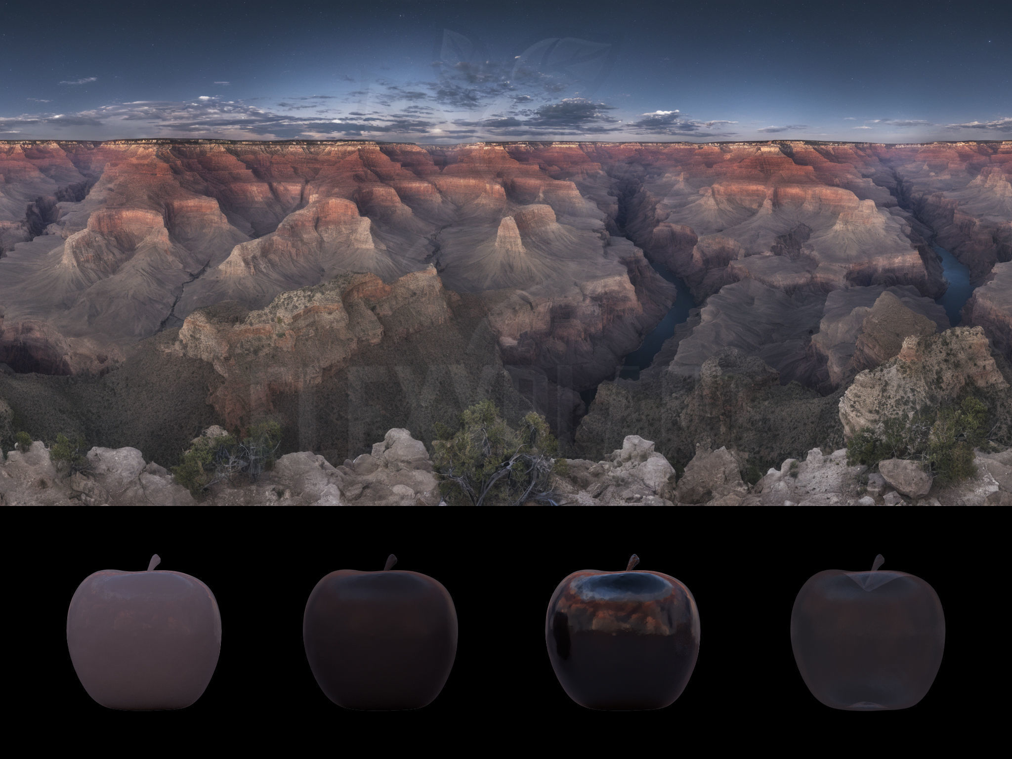 Realistic HDRI 24pcs 12k Grand Canyon Low-poly 3D model_27