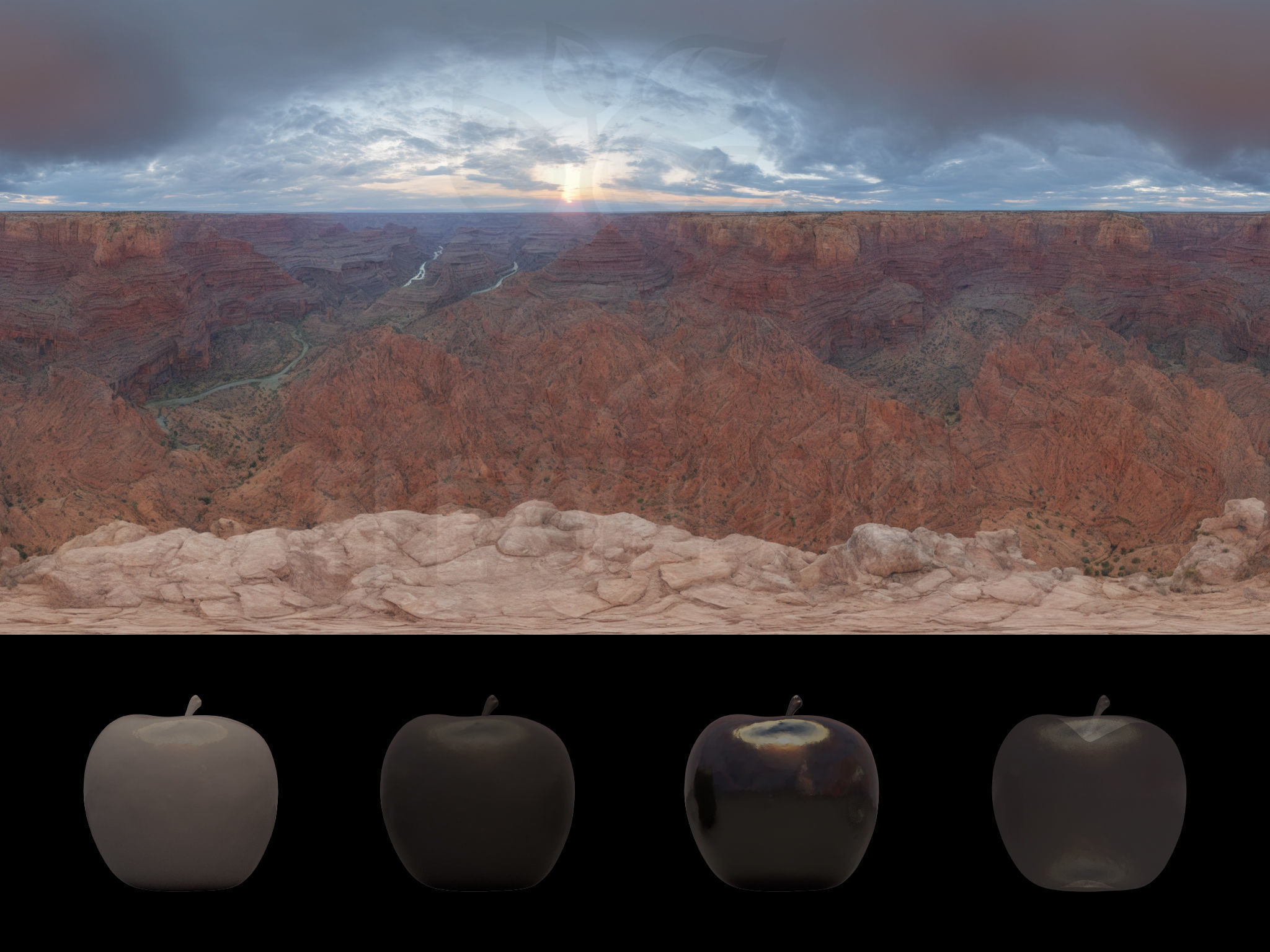 Realistic HDRI 24pcs 12k Grand Canyon Low-poly 3D model_6