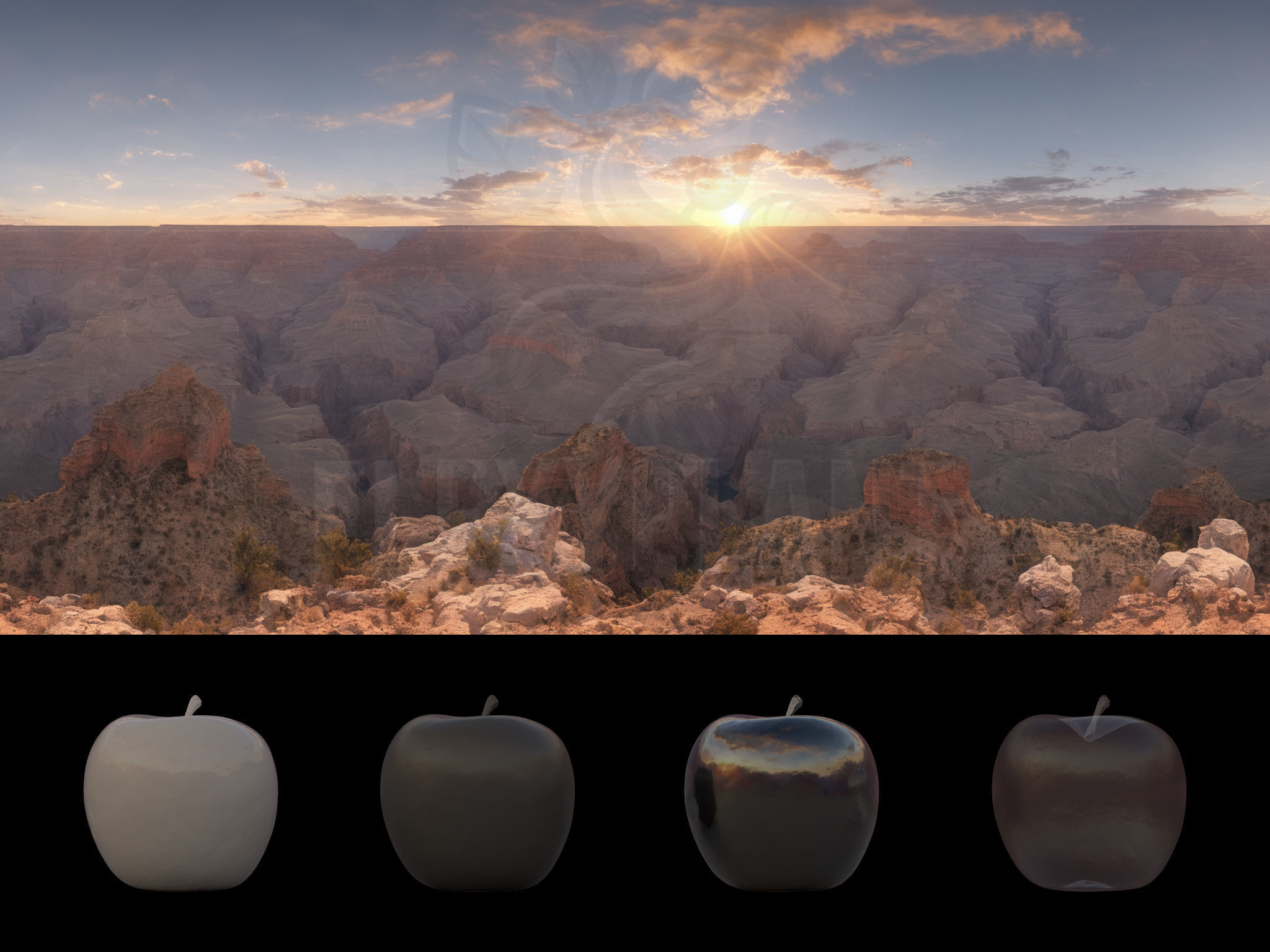 Realistic HDRI 24pcs 12k Grand Canyon Low-poly 3D model_7