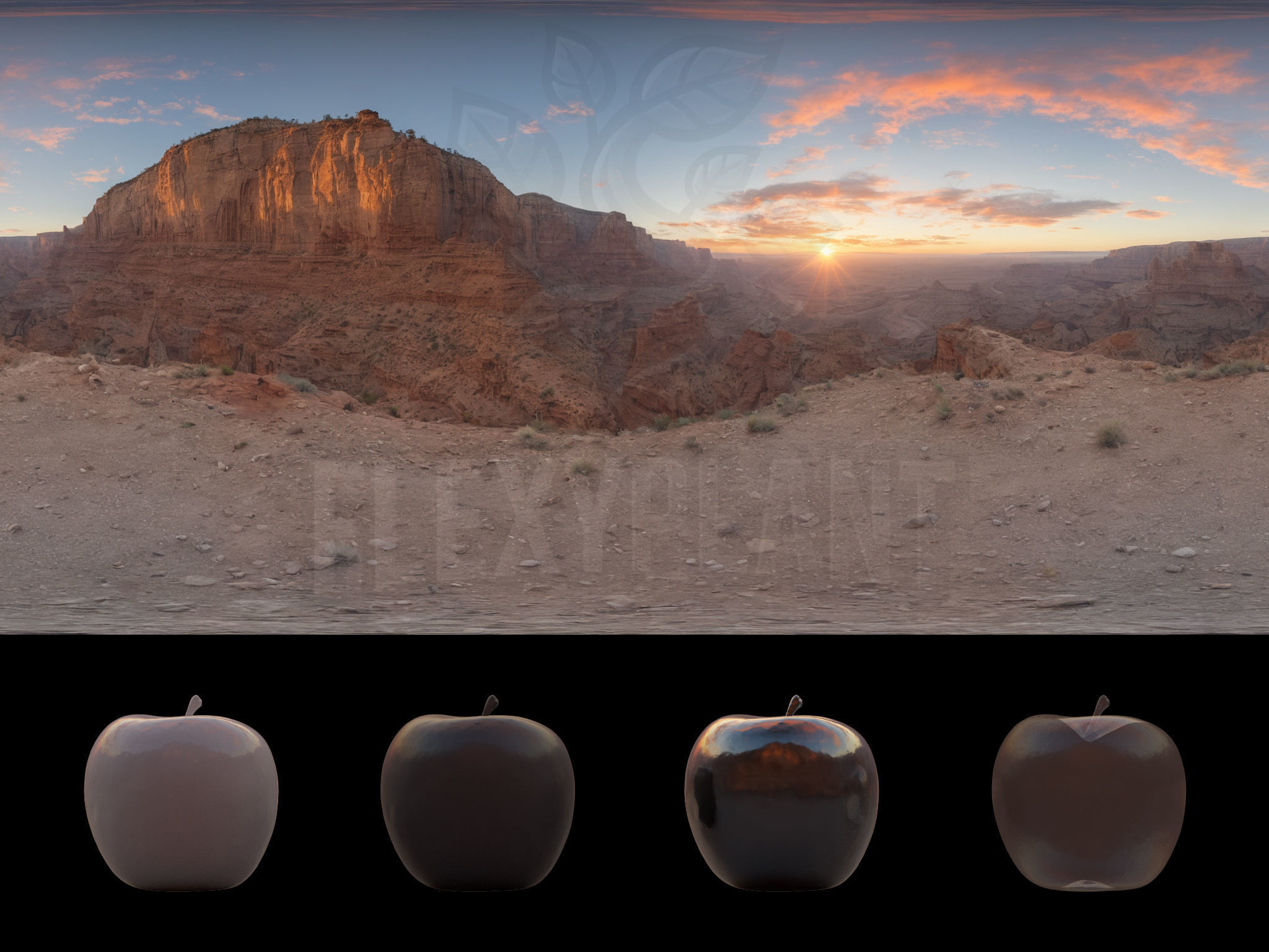 Realistic HDRI 24pcs 12k Grand Canyon Low-poly 3D model_17