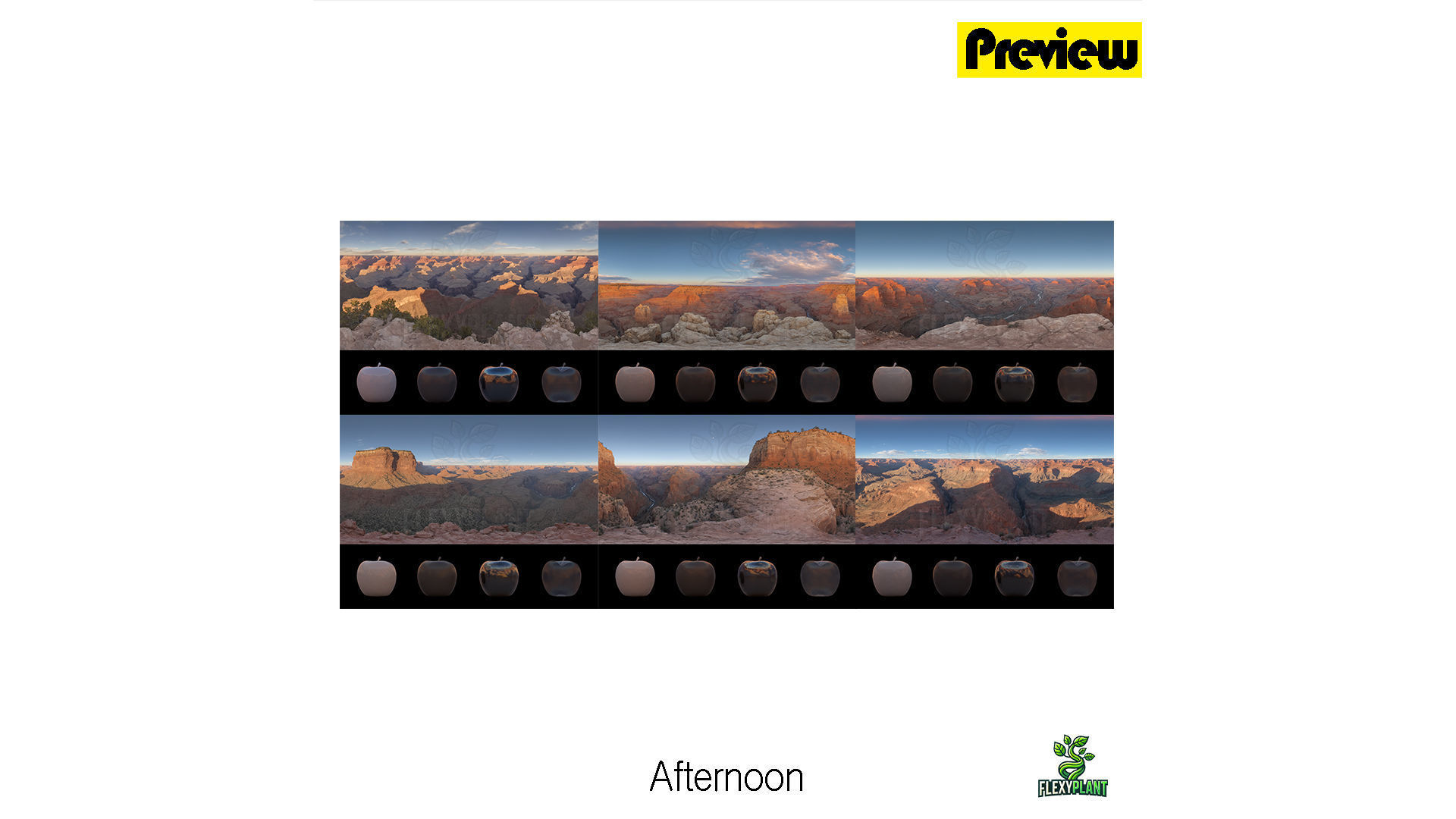 Realistic HDRI 24pcs 12k Grand Canyon Low-poly 3D model_2