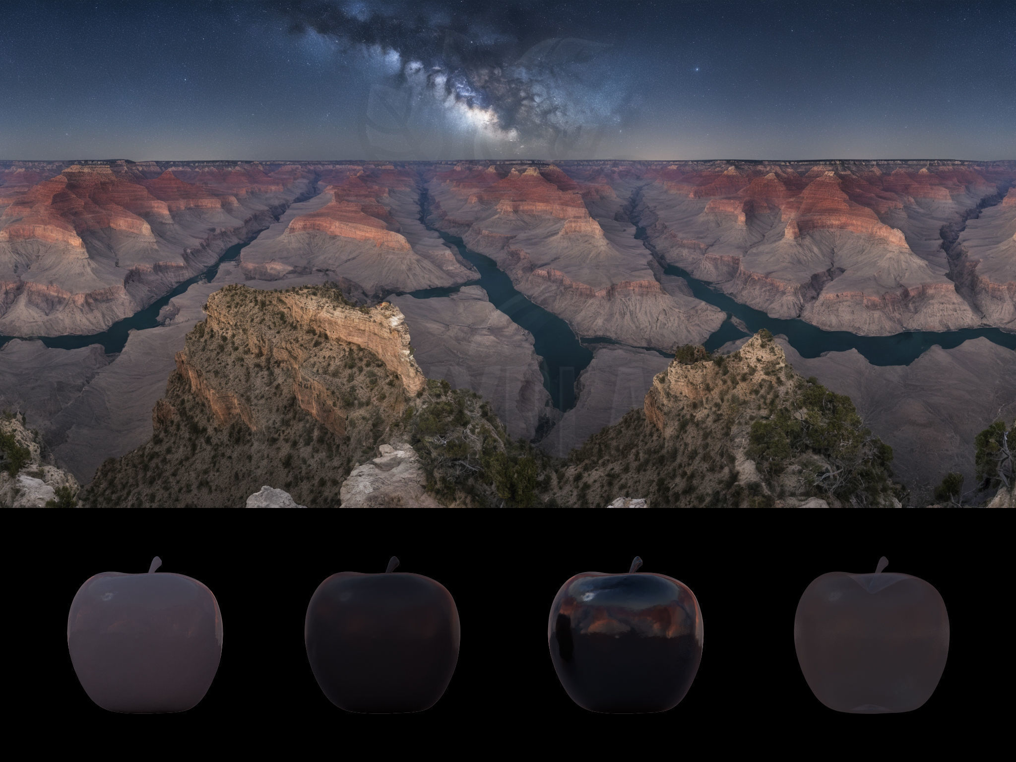 Realistic HDRI 24pcs 12k Grand Canyon Low-poly 3D model_28