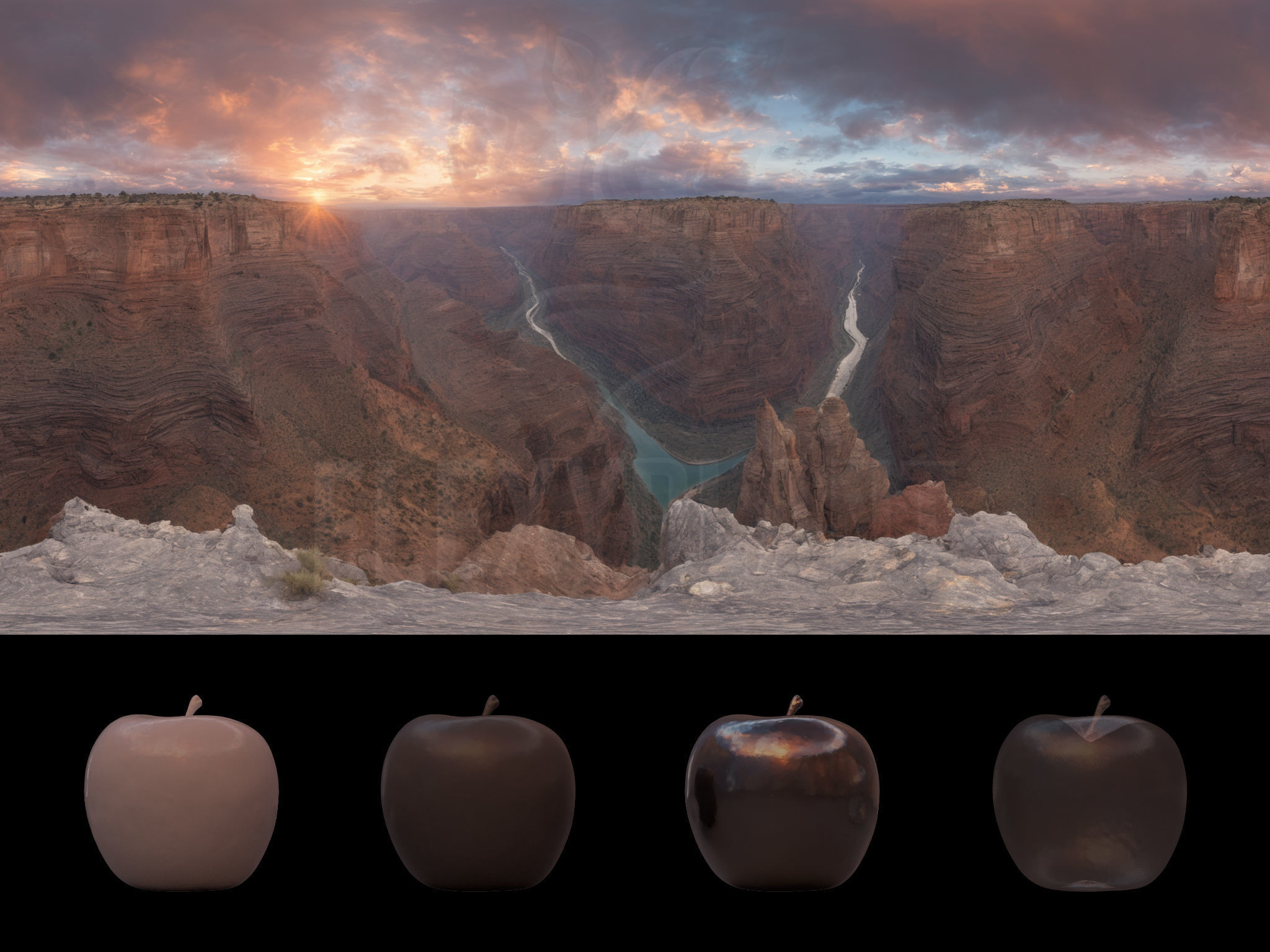 Realistic HDRI 24pcs 12k Grand Canyon Low-poly 3D model_19