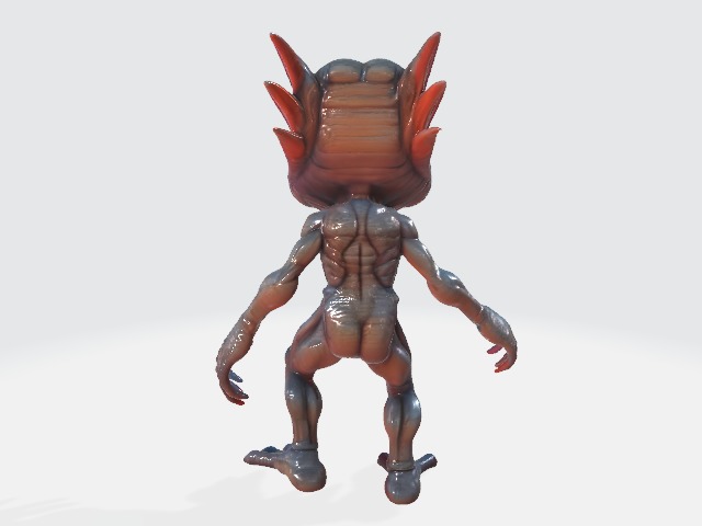 Alien 3D model_2