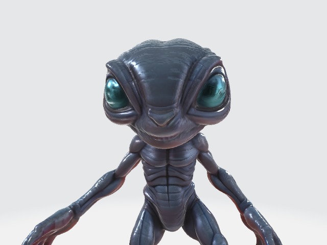 Alien 3D model_3