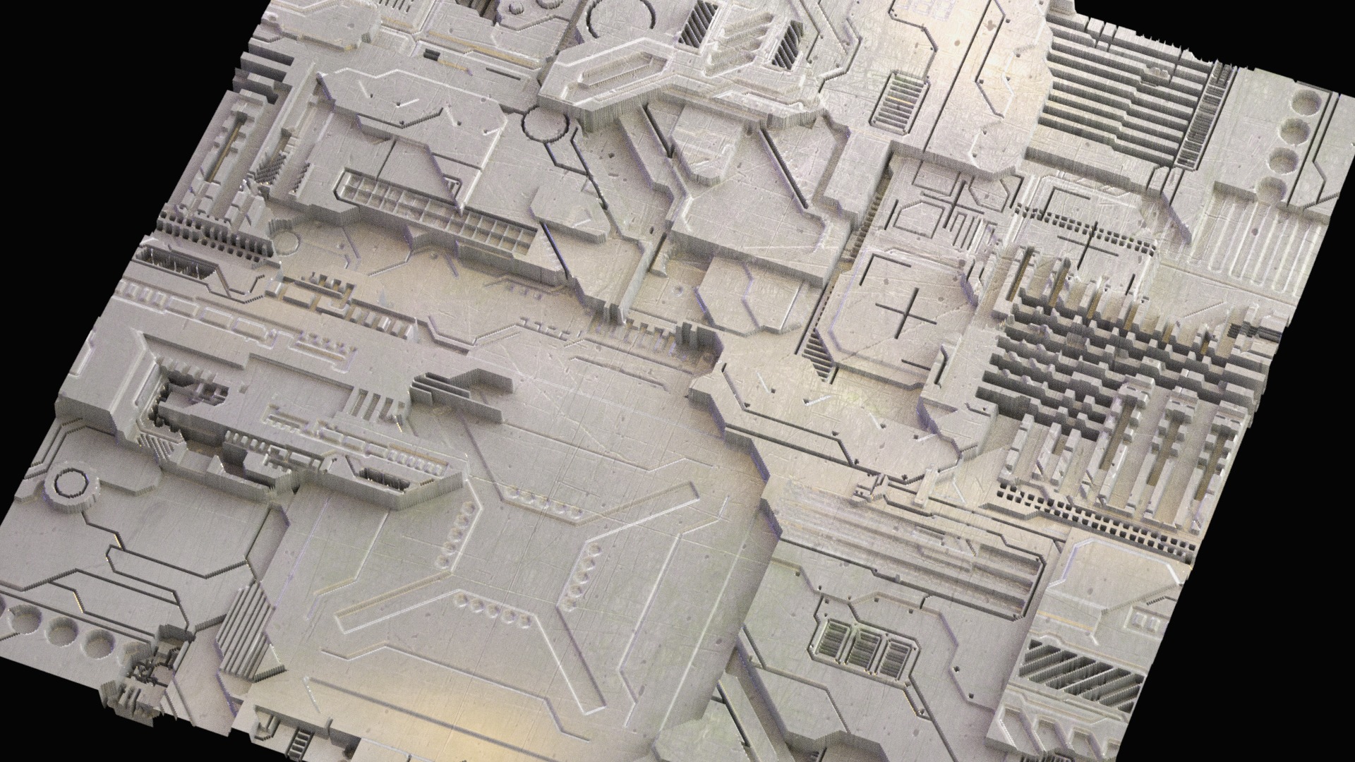 Sci-fi Panel  Low-poly 3D model_1