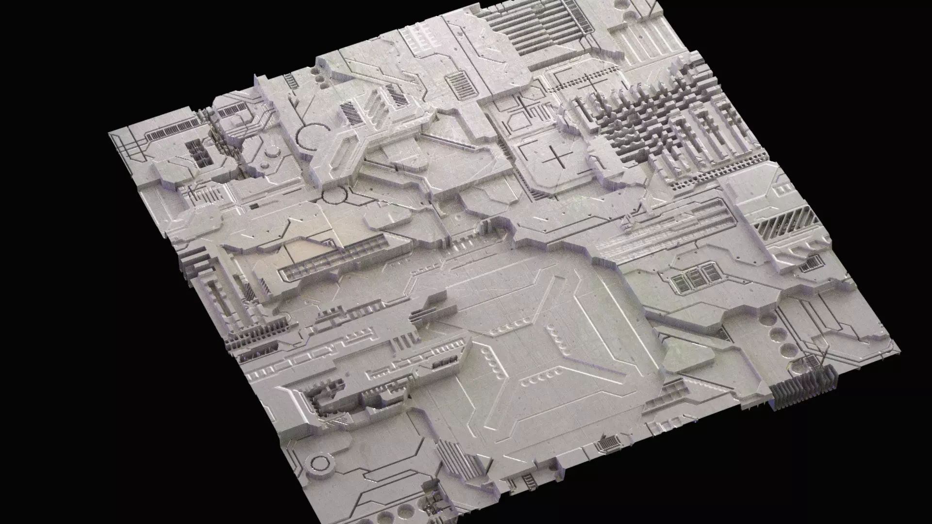 Sci-fi Panel  Low-poly 3D model_0