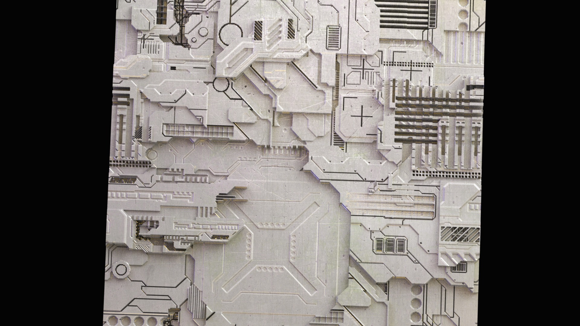 Sci-fi Panel  Low-poly 3D model_2