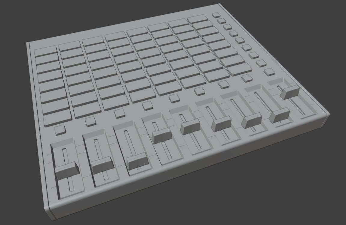 AKAI Professional APC mini MK2 3D model_7