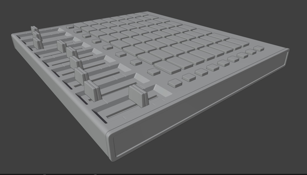 AKAI Professional APC mini MK2 3D model_8