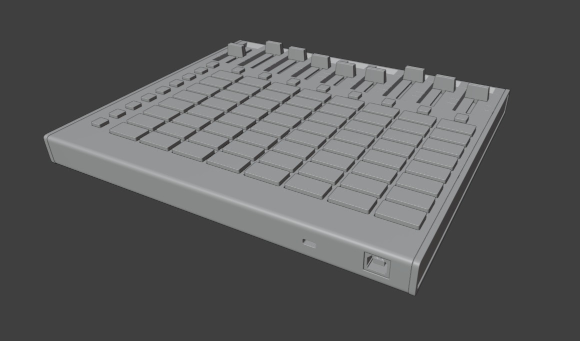 AKAI Professional APC mini MK2 3D model_9