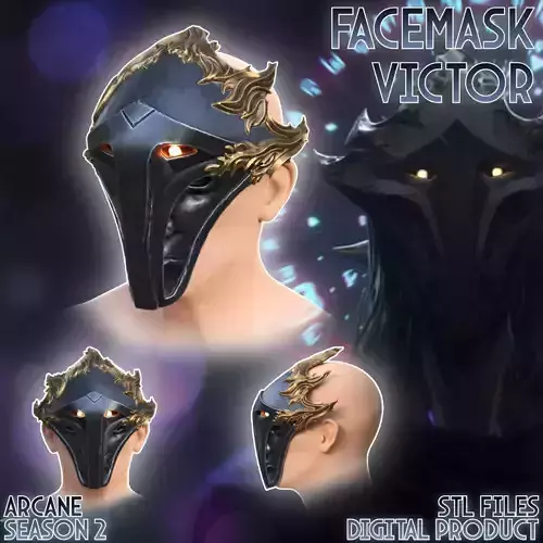 Viktor Hexteck Form Cosplay Mask Arcane League of Legends