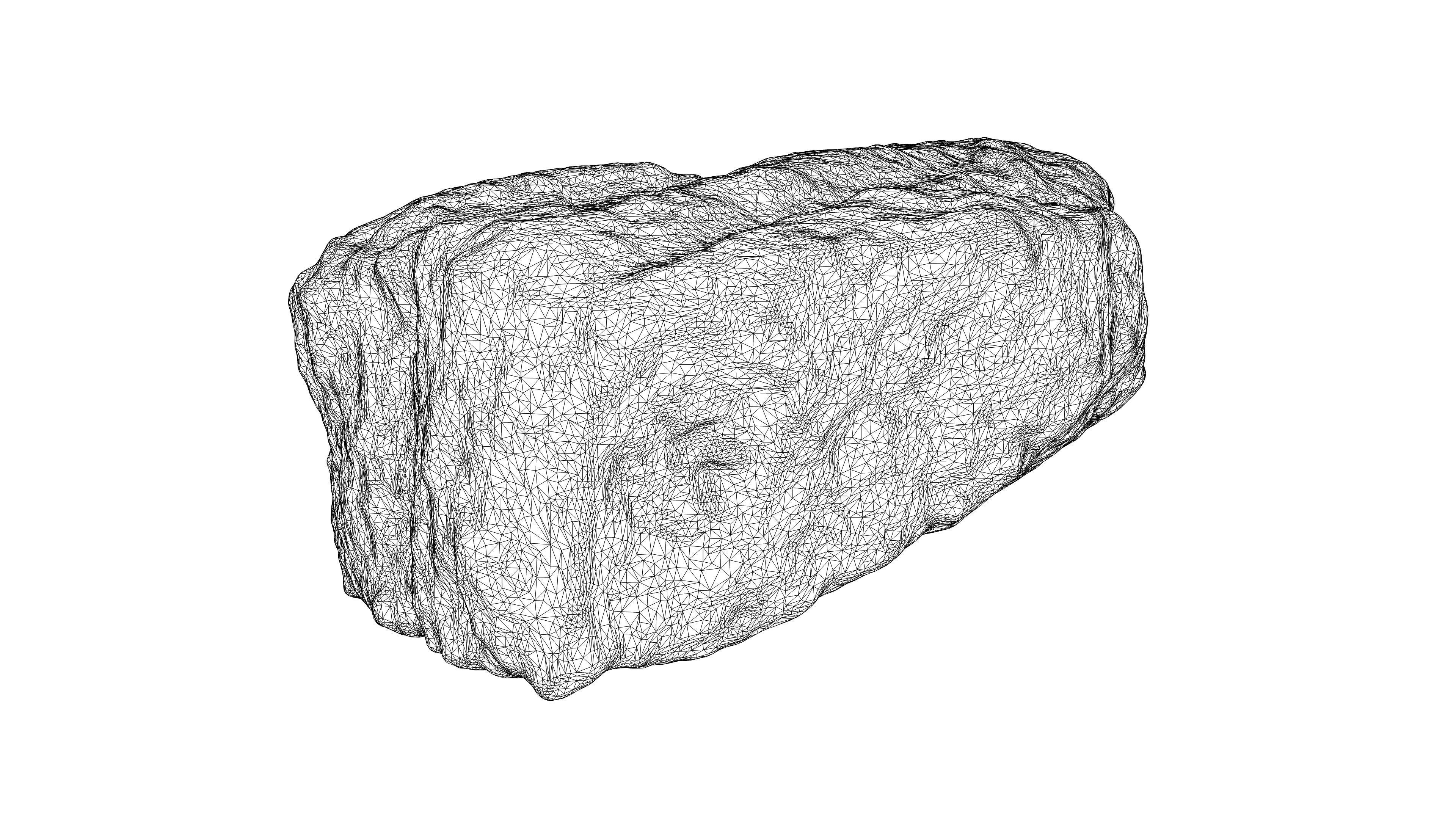 Photorealistic 3D scan of rock stone Low-poly 3D model_20