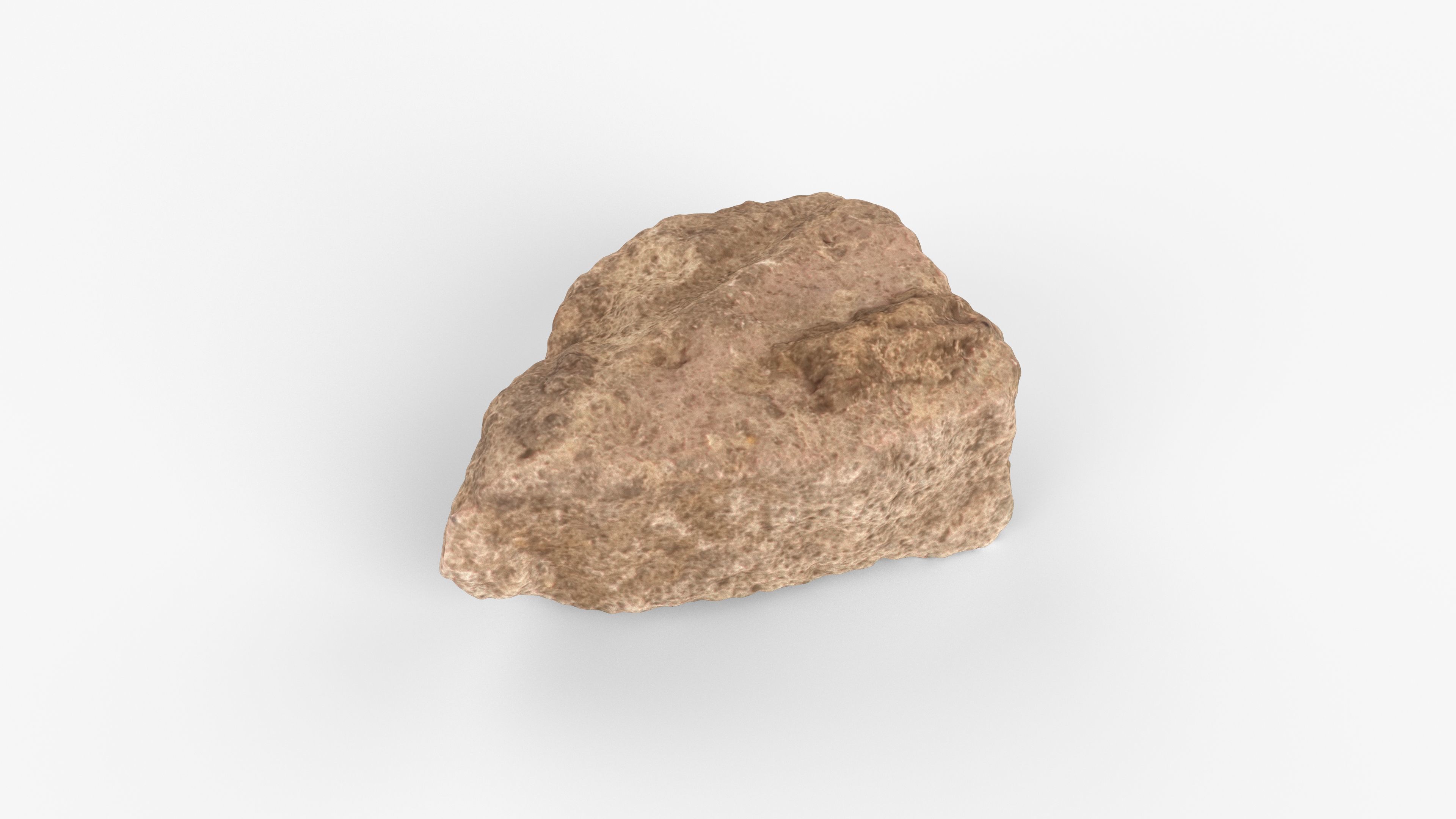 Photorealistic 3D scan of rock stone Low-poly 3D model_5