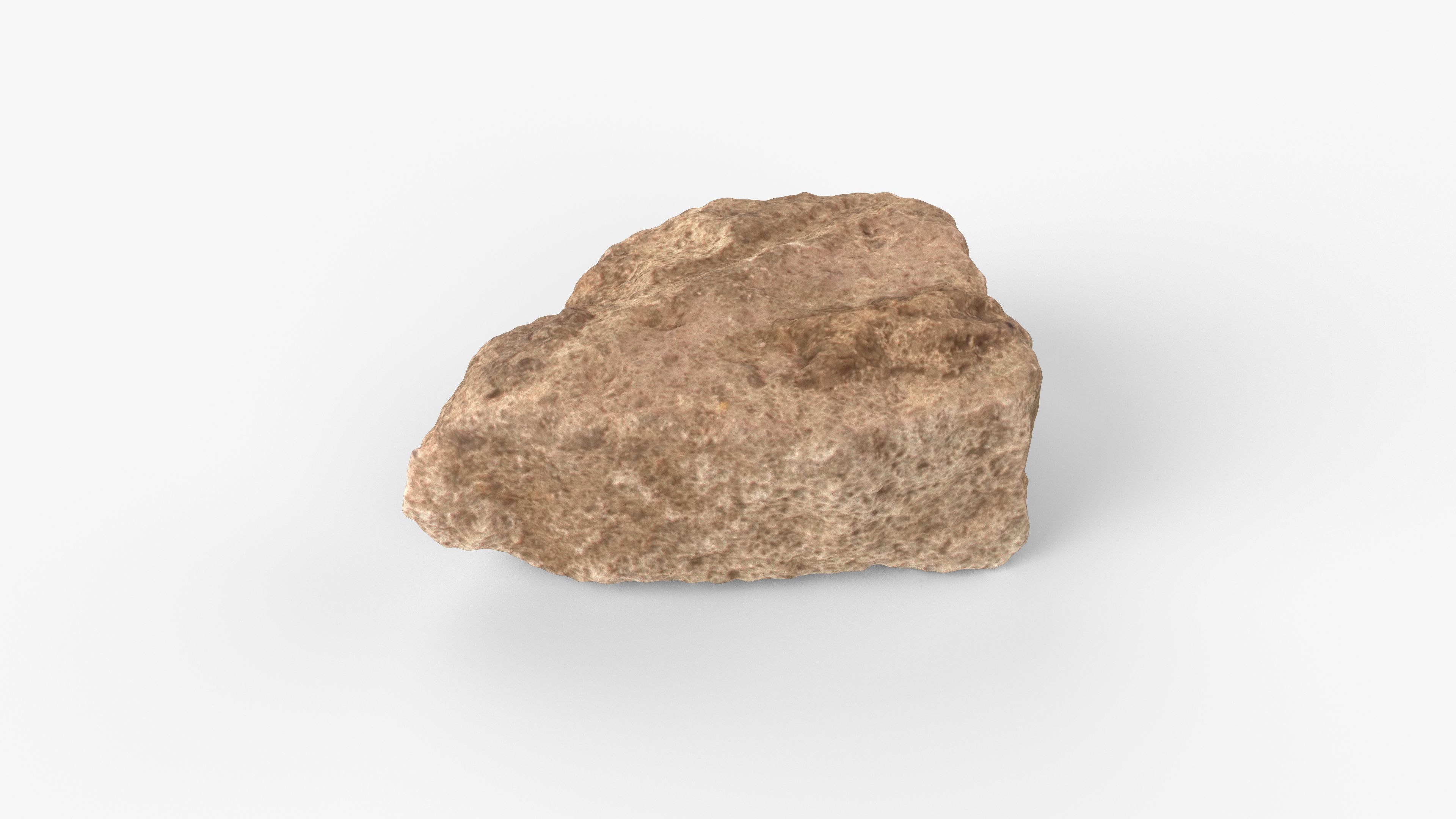 Photorealistic 3D scan of rock stone Low-poly 3D model_14