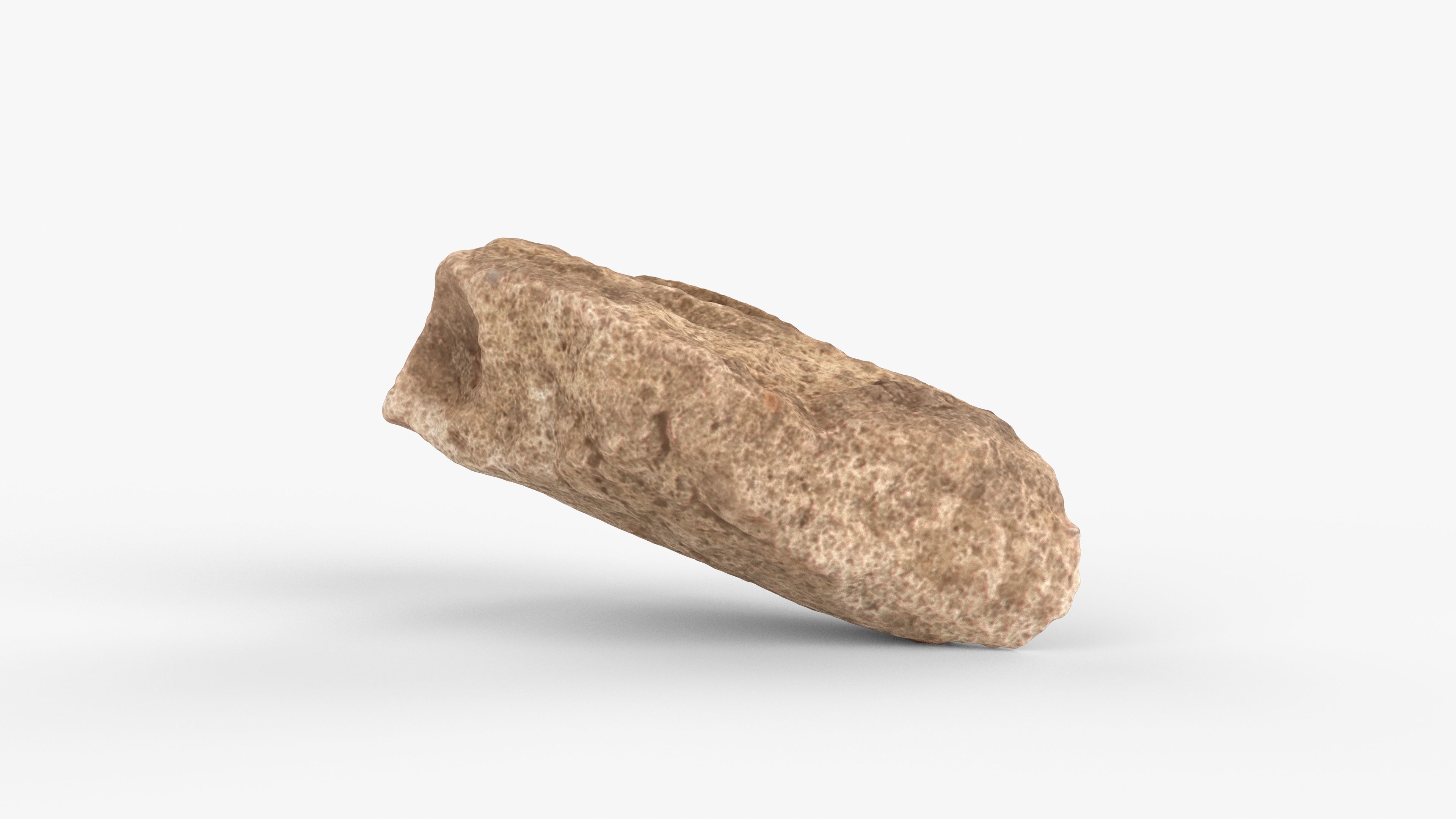 Photorealistic 3D scan of rock stone Low-poly 3D model_11