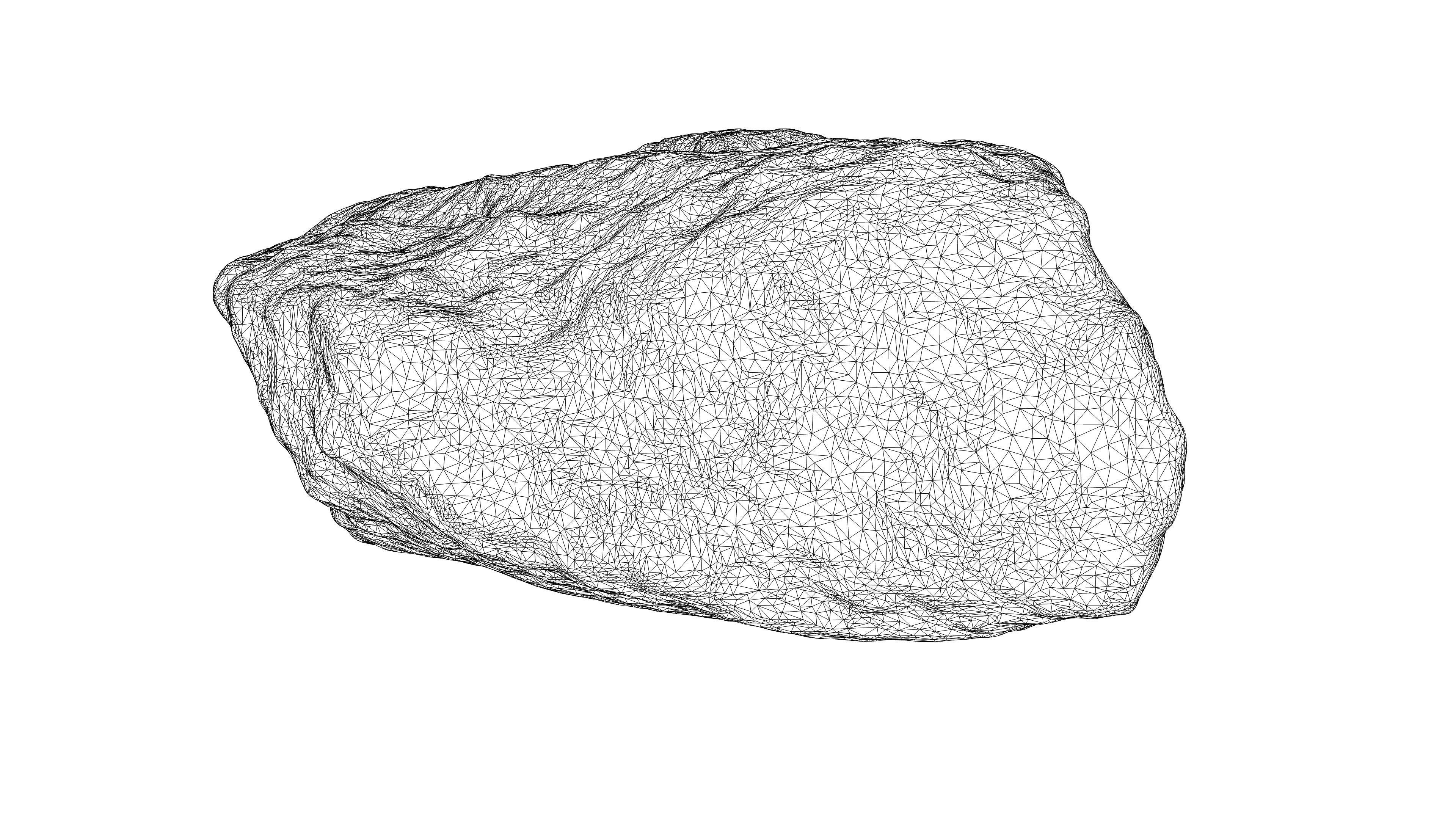 Photorealistic 3D scan of rock stone Low-poly 3D model_21