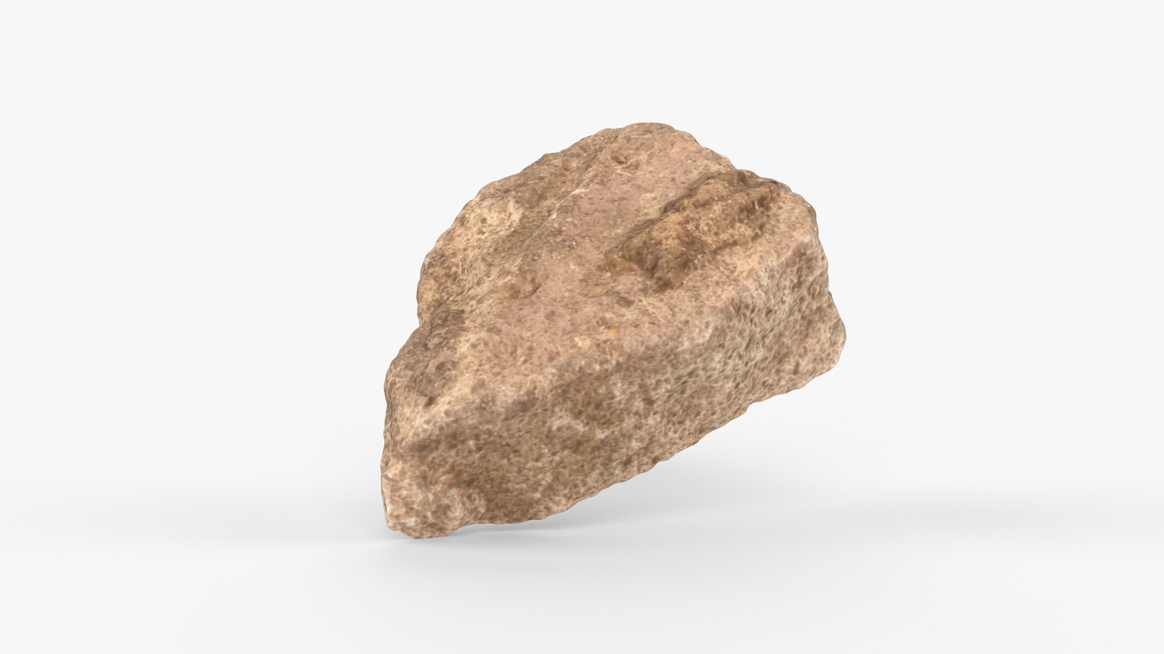 Photorealistic 3D scan of rock stone Low-poly 3D model_10