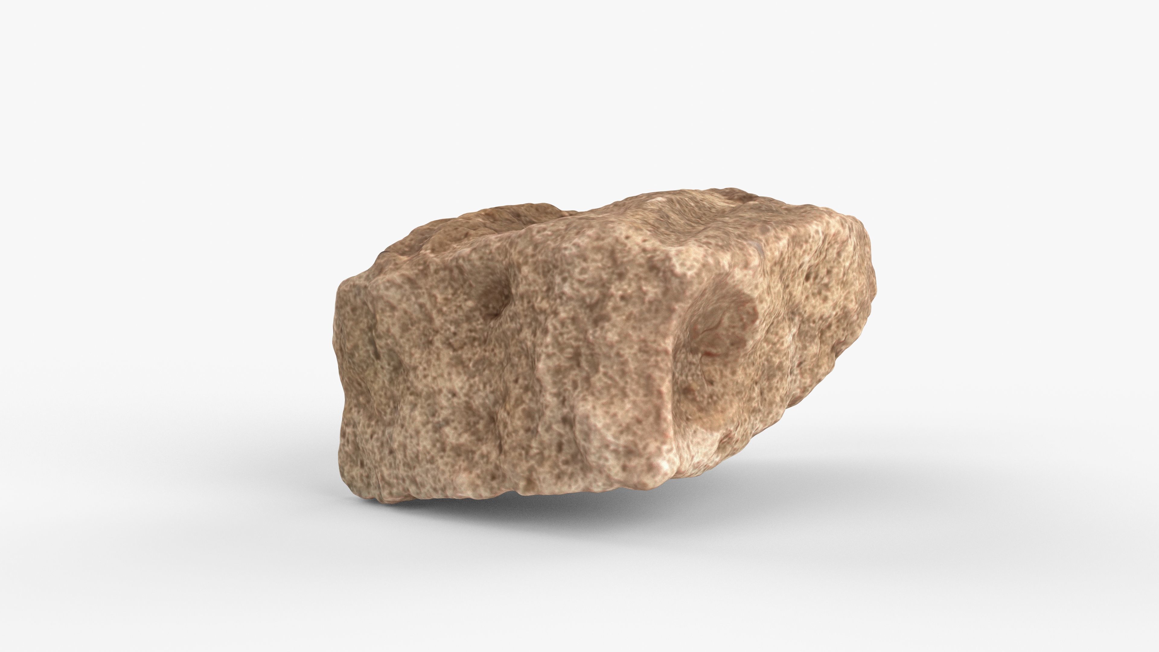 Photorealistic 3D scan of rock stone Low-poly 3D model_13