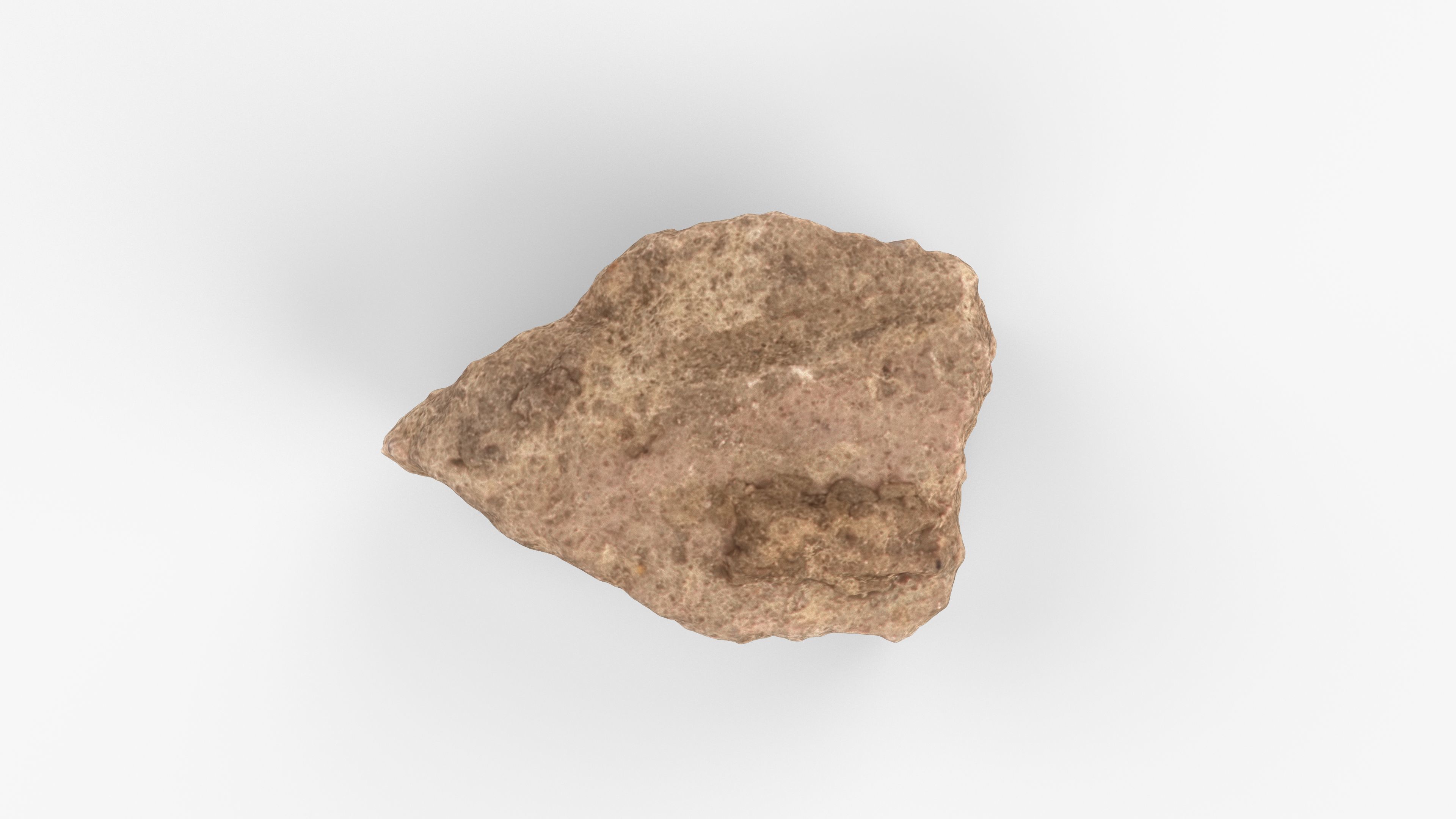 Photorealistic 3D scan of rock stone Low-poly 3D model_4