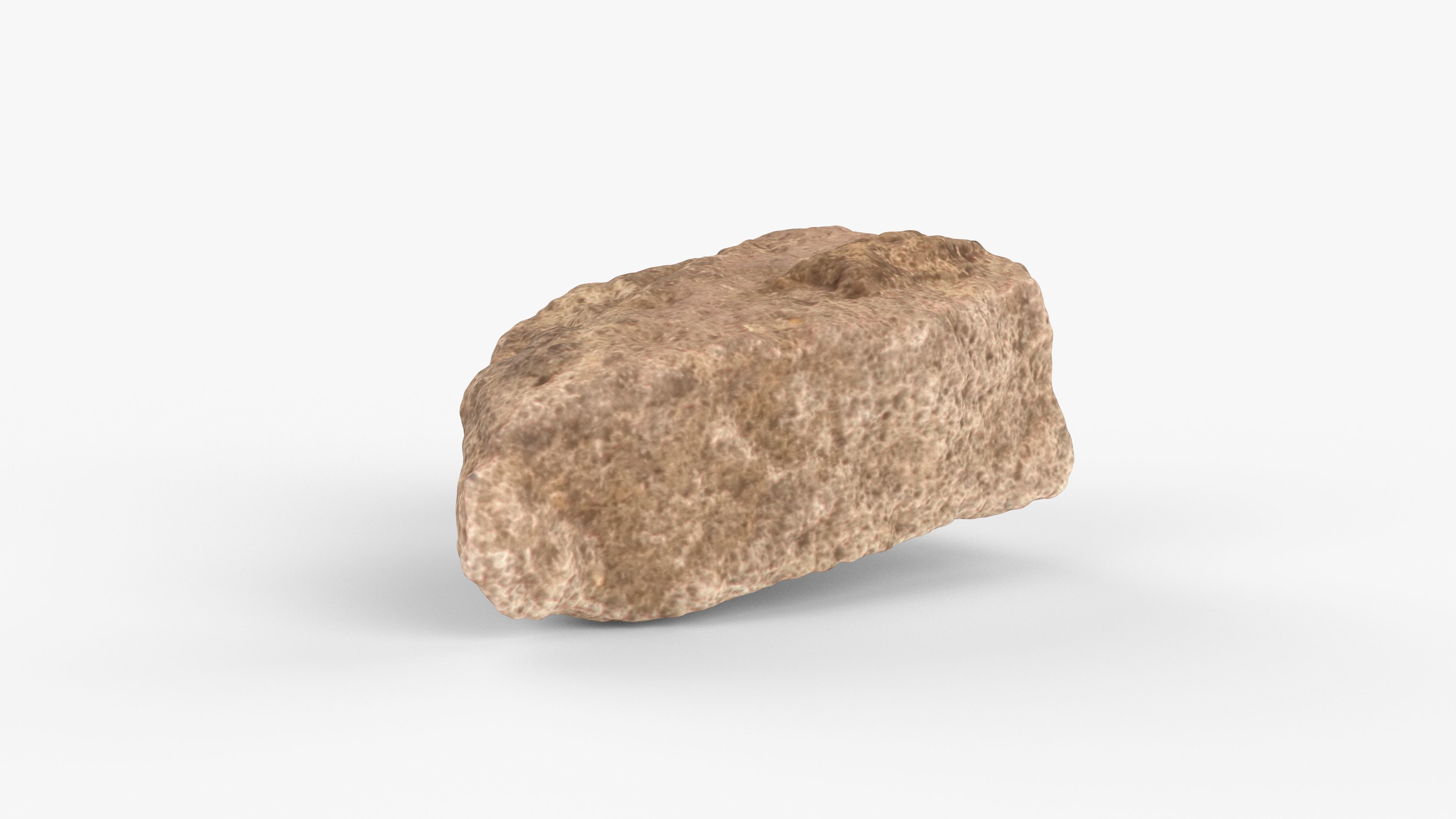 Photorealistic 3D scan of rock stone Low-poly 3D model_9