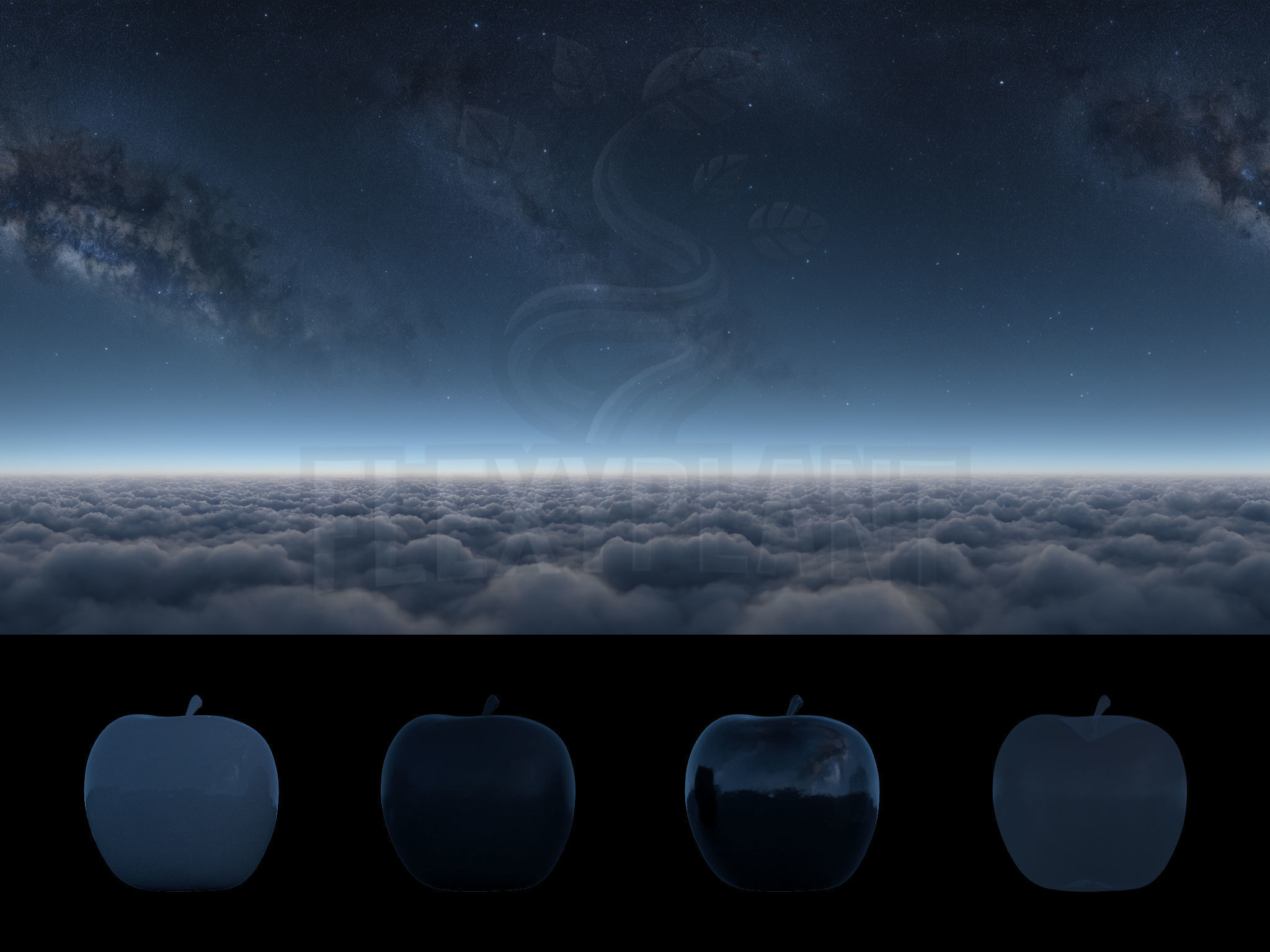 Realistic HDRI 18pcs 12k Sky Cloud Low-poly 3D model_20