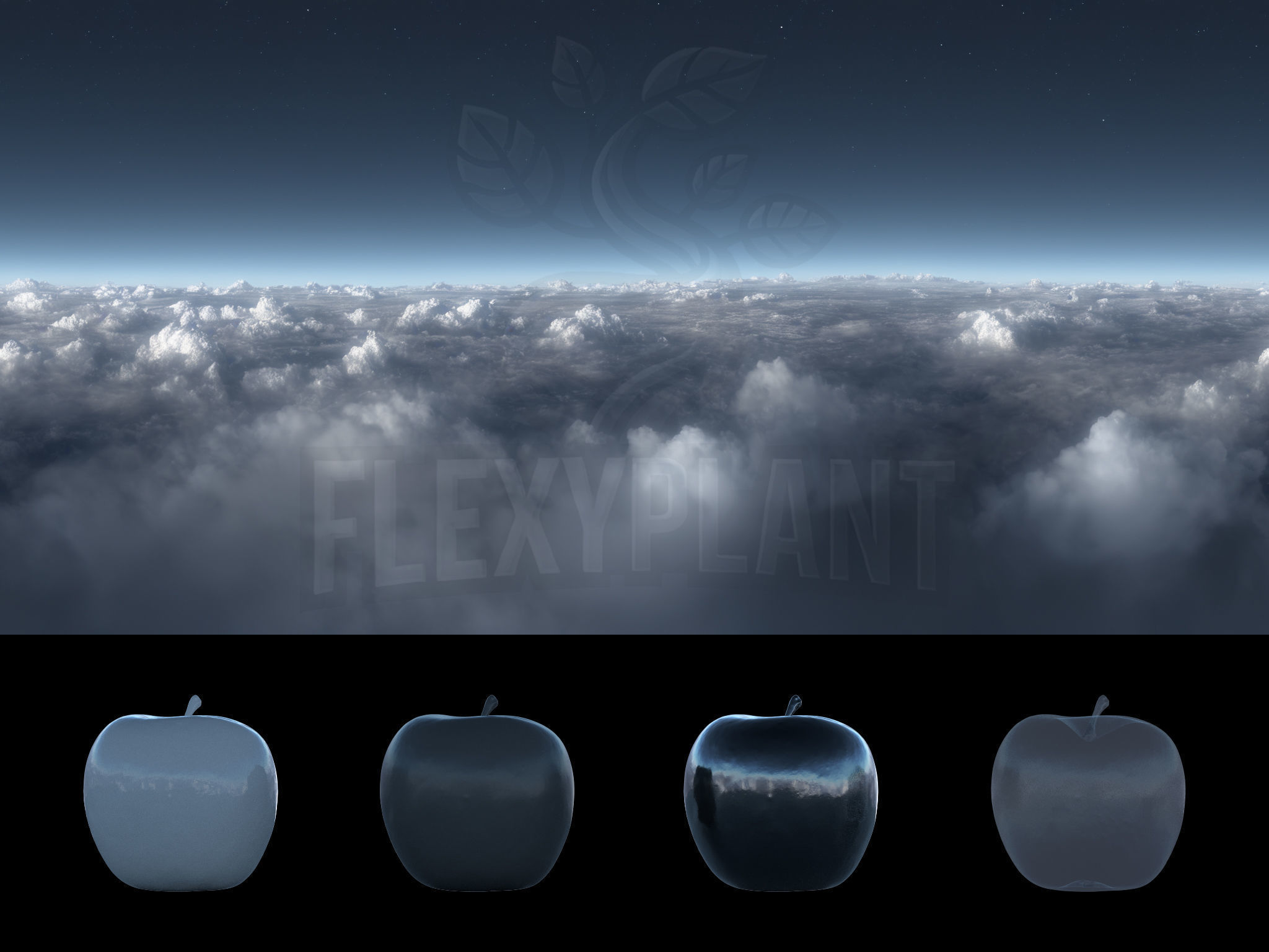 Realistic HDRI 18pcs 12k Sky Cloud Low-poly 3D model_19