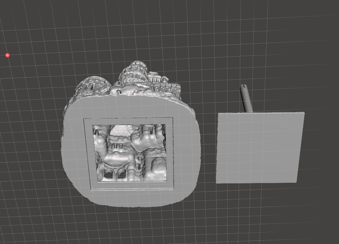 christmas village lighted castle with led wrap around pole 3D print model_9