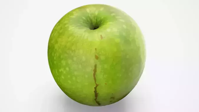 Apple Green Granny Smith - Photorealistic Scan Low-poly 3D model