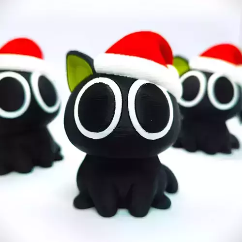 Christmas Special - Cute Little Cat 3D print model