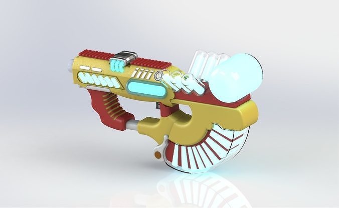 toy gun Low-poly 3D model
