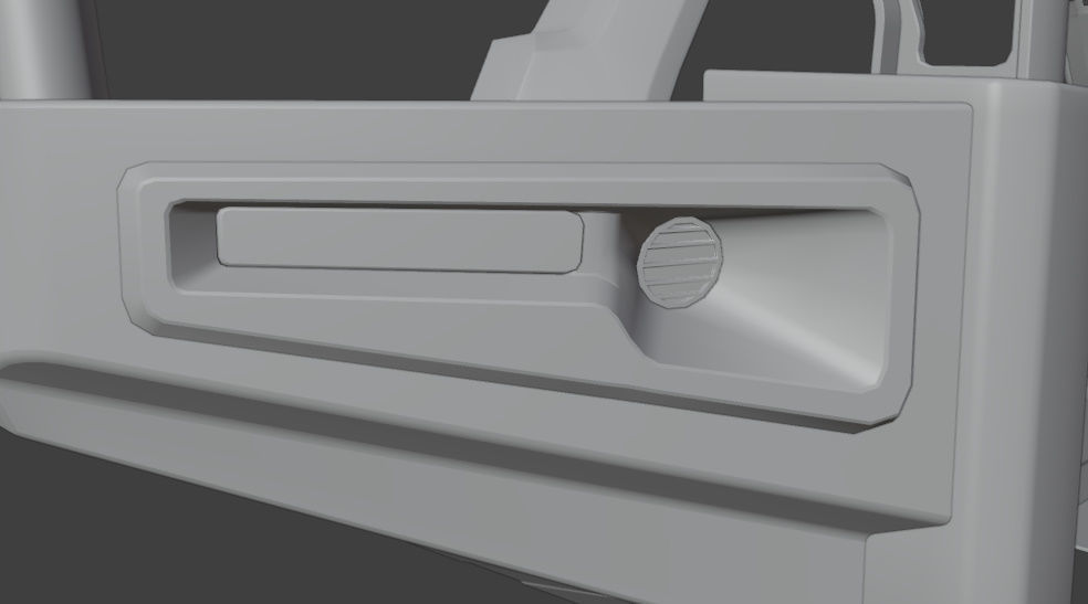 BUMPER CUSTOM FOR TOYOTA HILUX  3D model_7