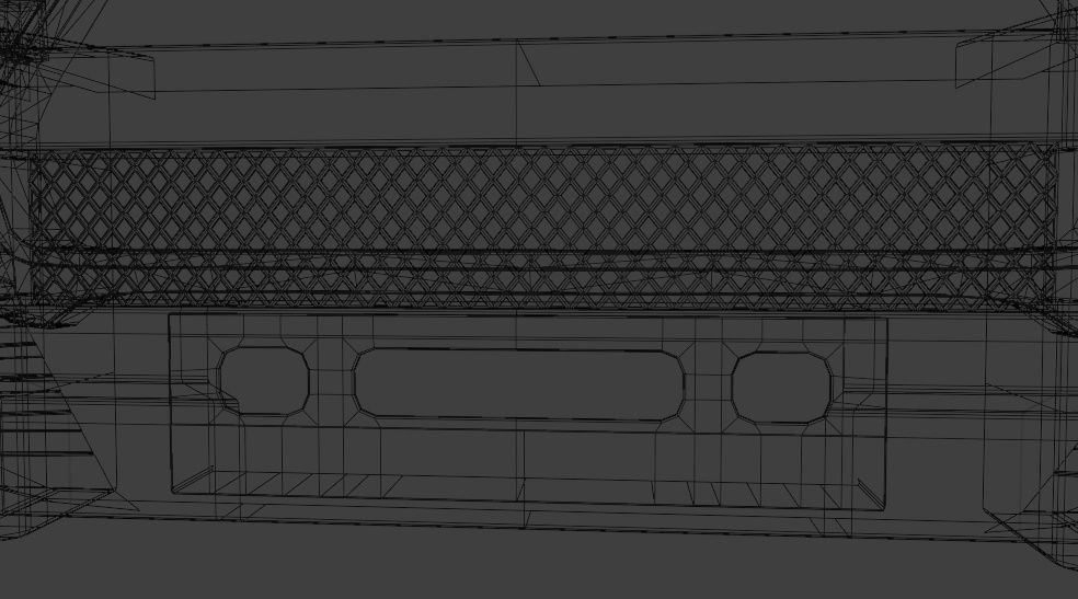 BUMPER CUSTOM FOR TOYOTA HILUX  3D model_14