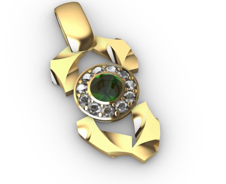 Oculus Eye Pendant Free 3D print model_1