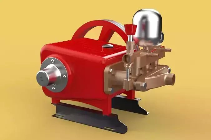 PLUNGER PUMP SPRAYER HIGH PRESSURE WATER CAR WASH AGRICULTURAL 3D model