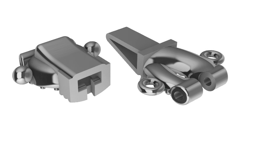 hiphop evil eye chain 3D print model_17