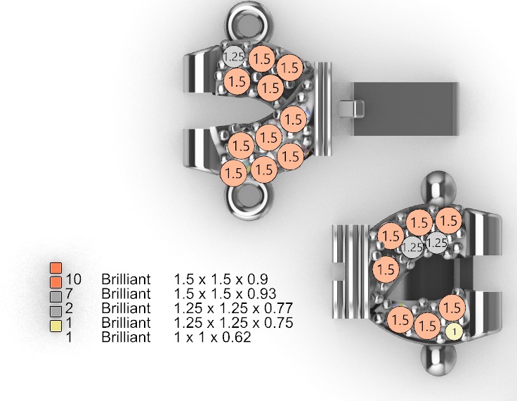 hiphop evil eye chain 3D print model_18