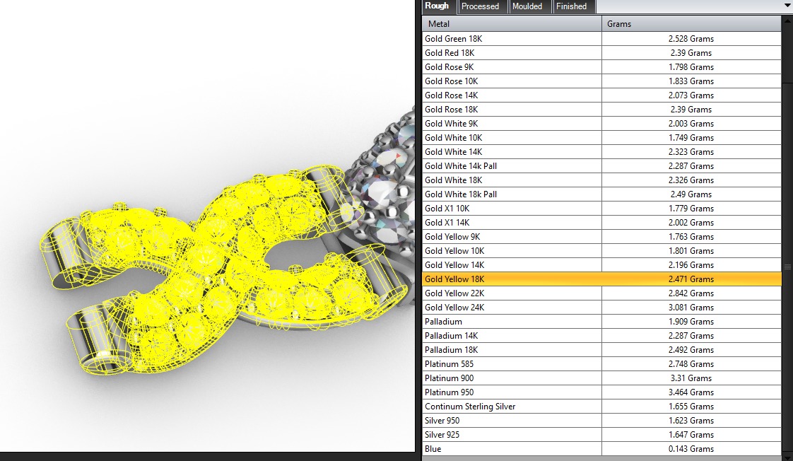 hiphop evil eye chain 3D print model_10