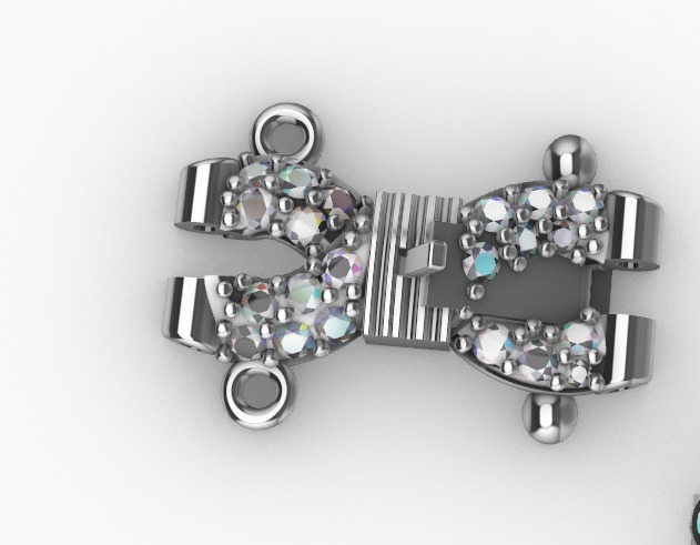 hiphop evil eye chain 3D print model_15