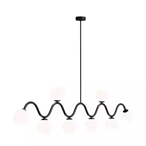Wave Length Black Chandelier