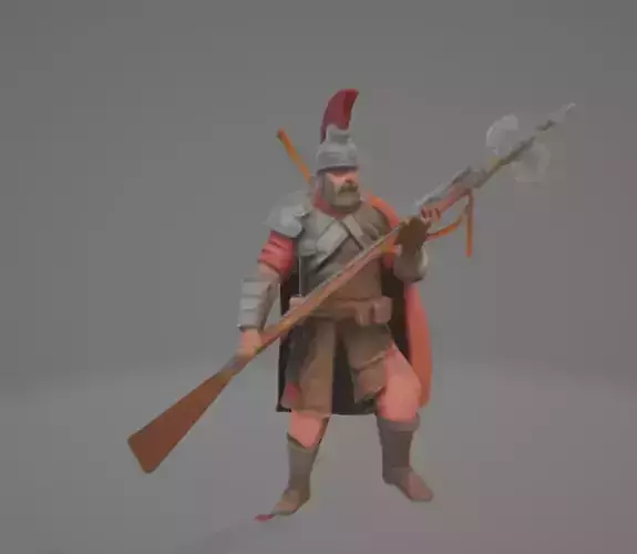 Rigged Ancient Soldier