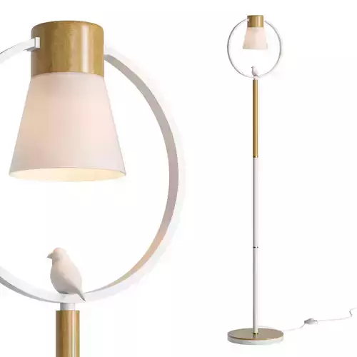 Cone Wood Floor Lamp