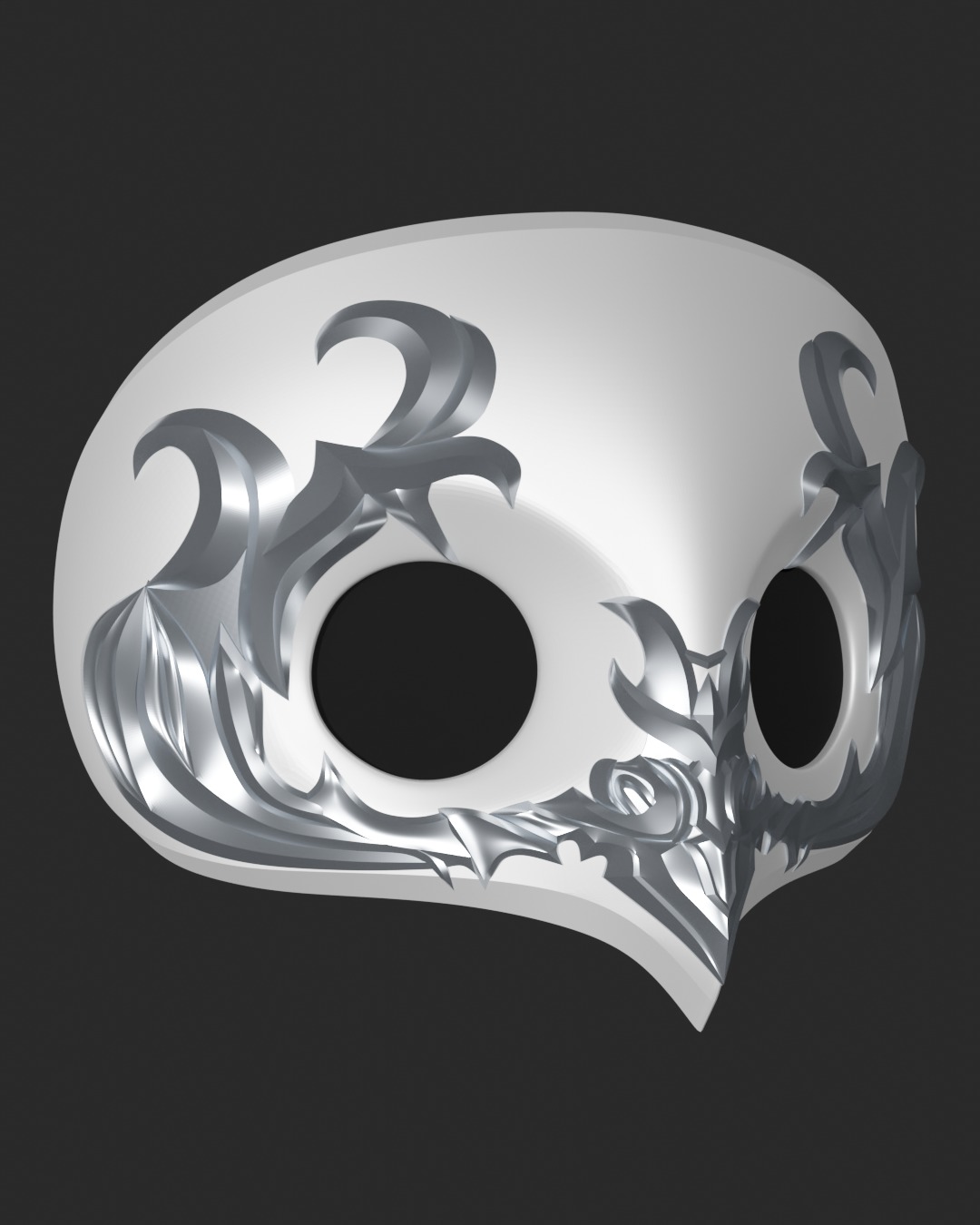 Final Fantasy XIV - Ancients Mask - The Watchers Mask 3D print model_4