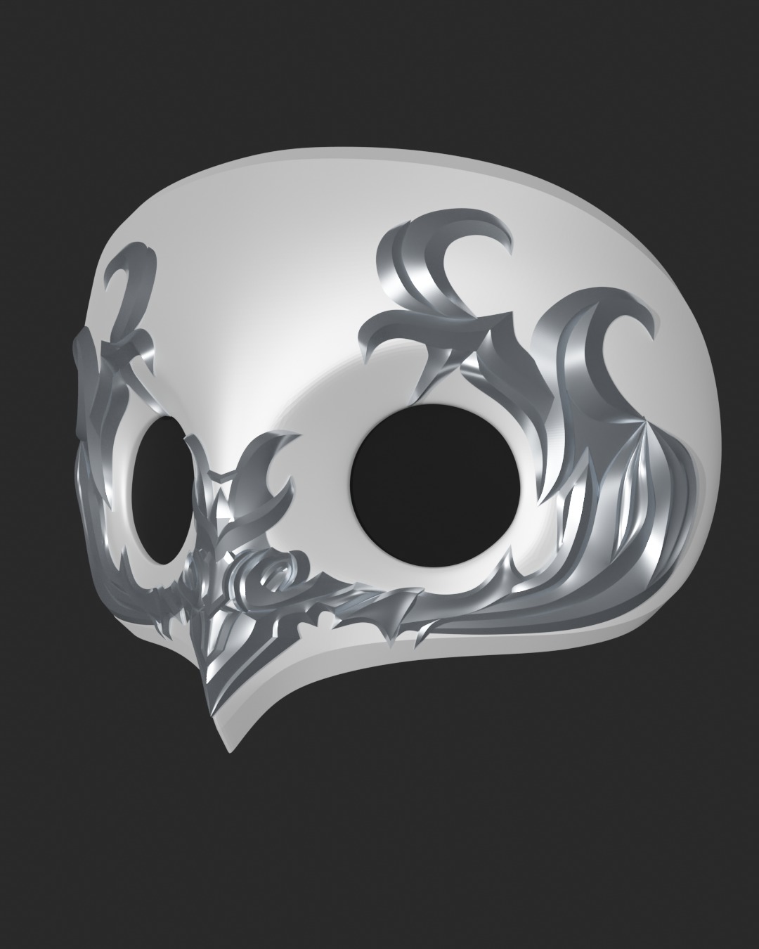 Final Fantasy XIV - Ancients Mask - The Watchers Mask 3D print model_3