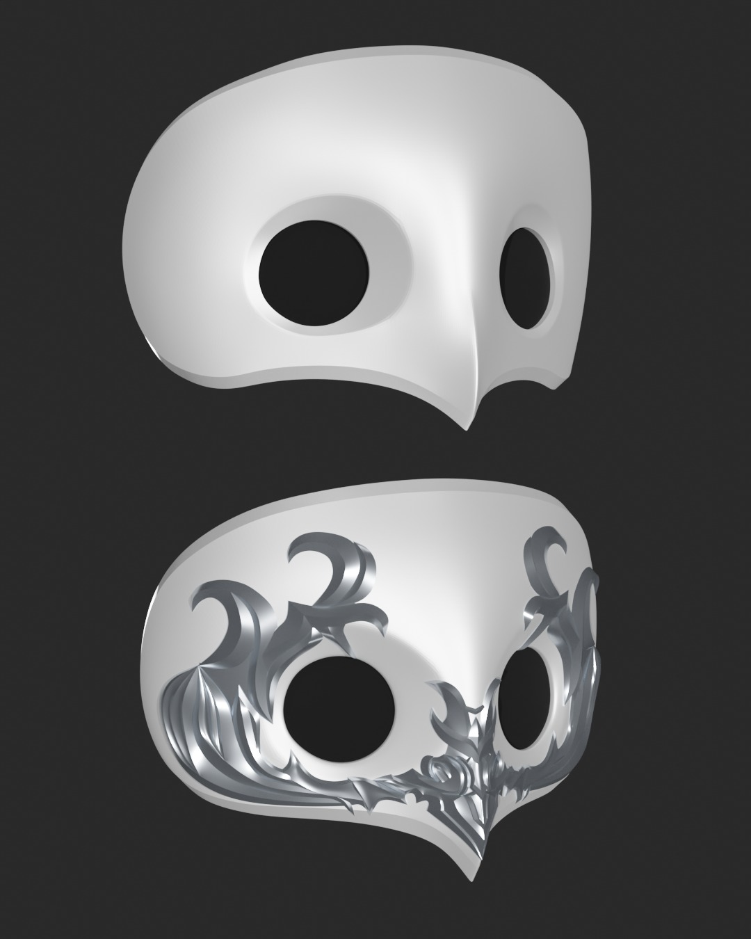 Final Fantasy XIV - Ancients Mask - The Watchers Mask 3D print model_2