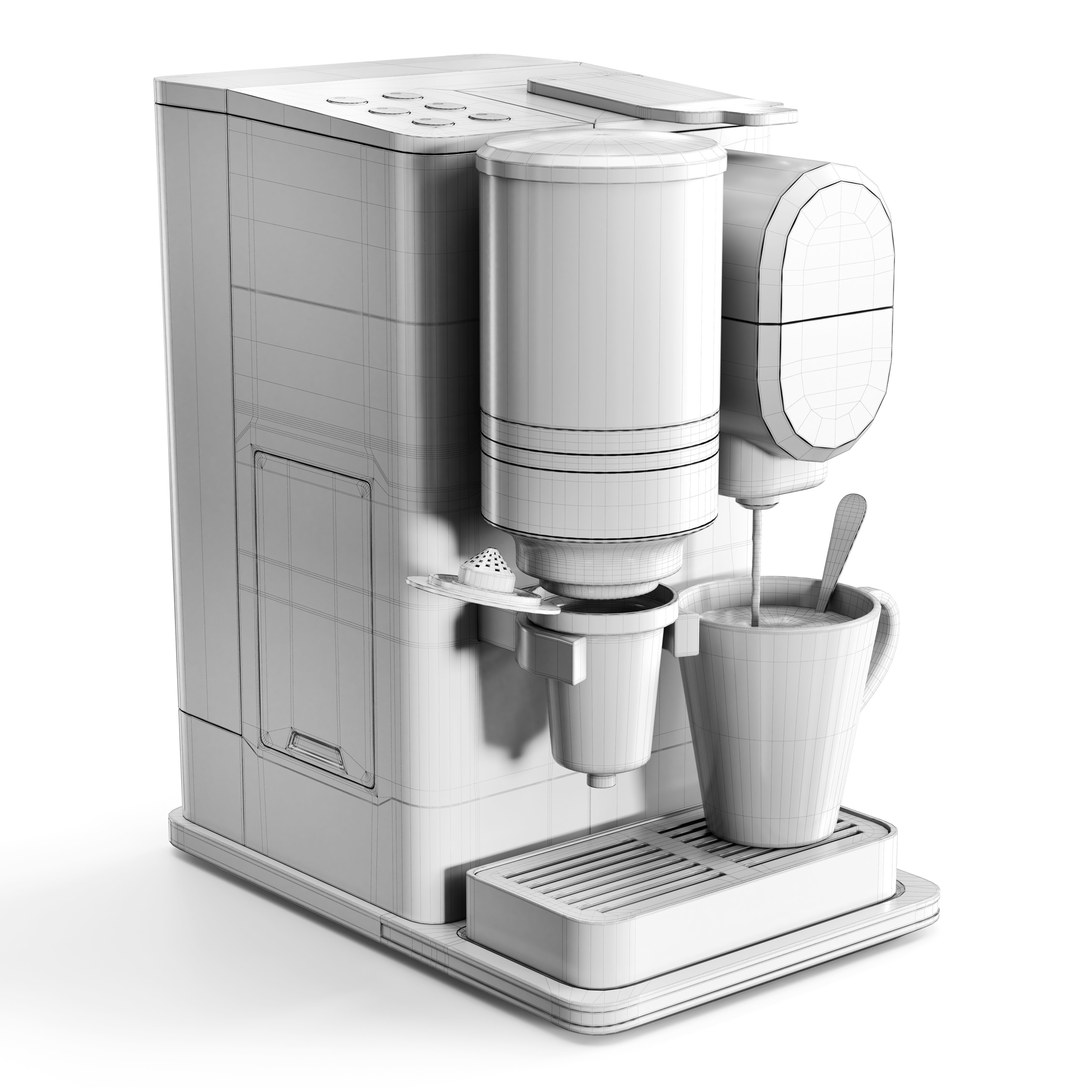 Single Serve Coffee Maker 3D model_4