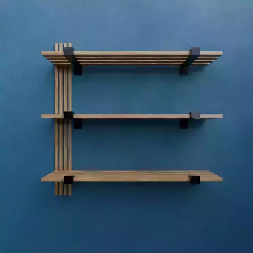 Modern Shelf Design - Blender Design Free 3D model