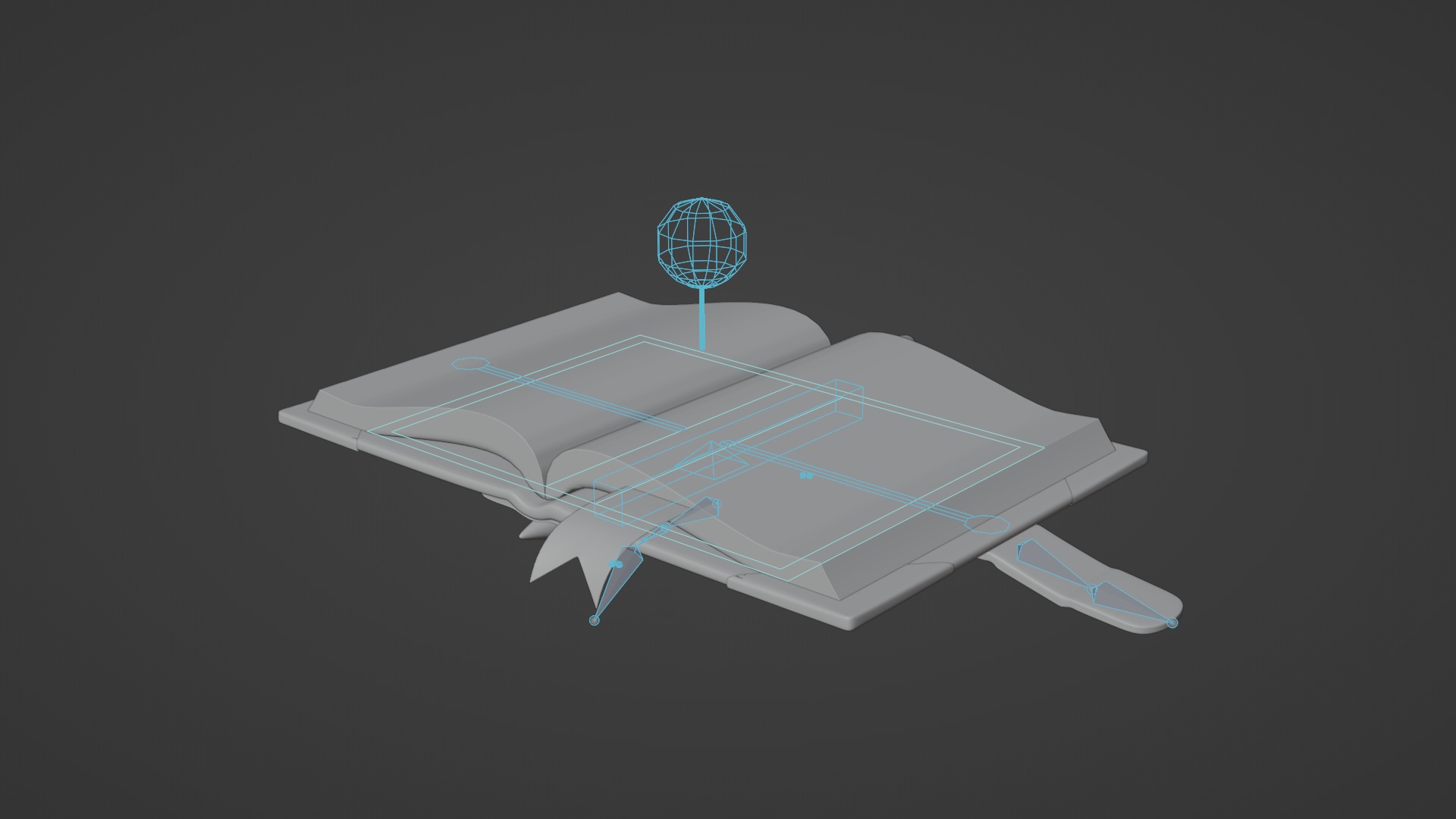 3D Cute Book With Rig 3D model_10