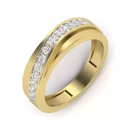 Women Diamond Ring 3dm STL  Render Details - PR-201 DIA
