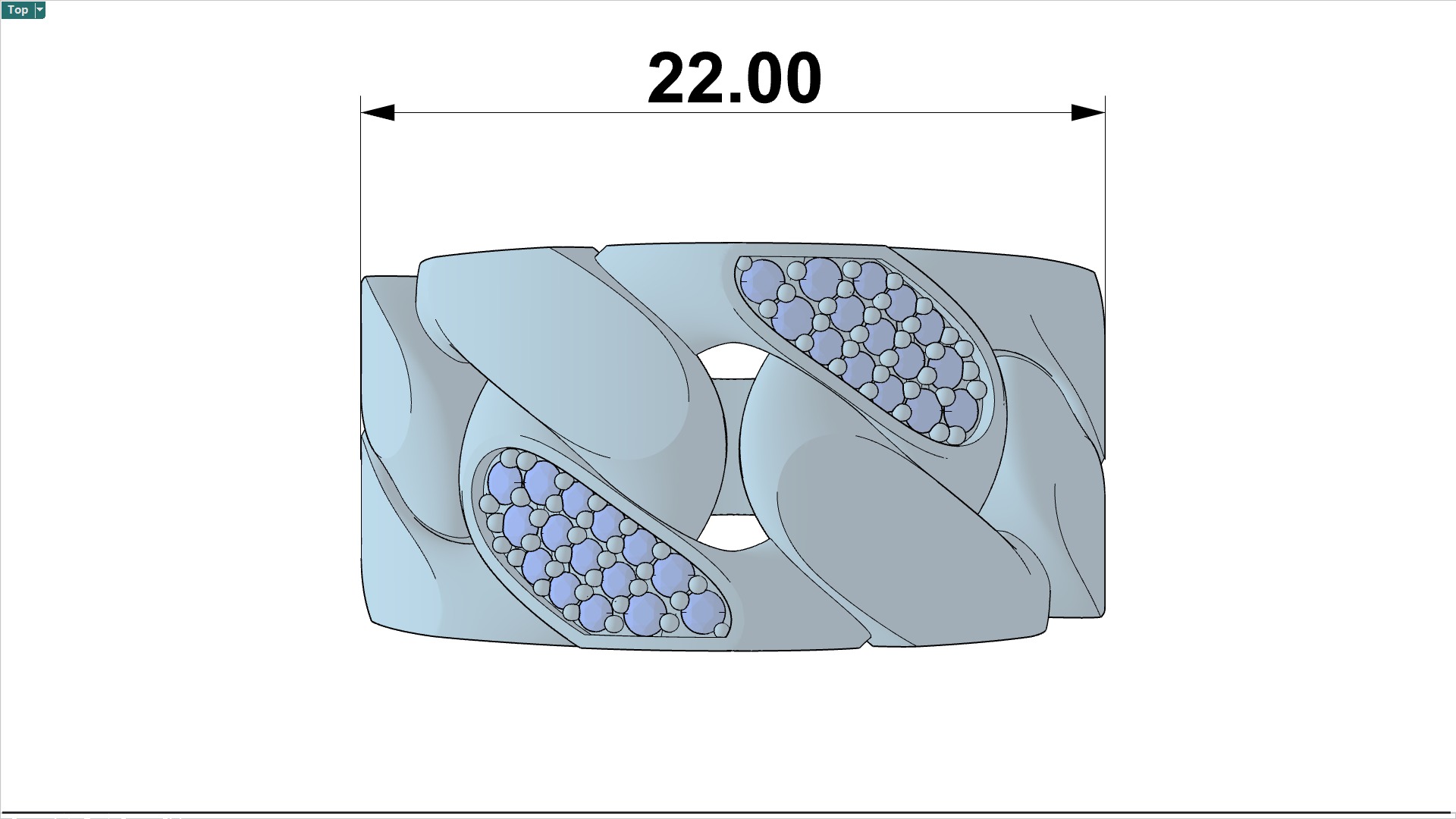 Midnight Sparkle Ring Free 3D print model_5